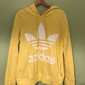 Adidas Originals Yellow Trefoil Hoodie